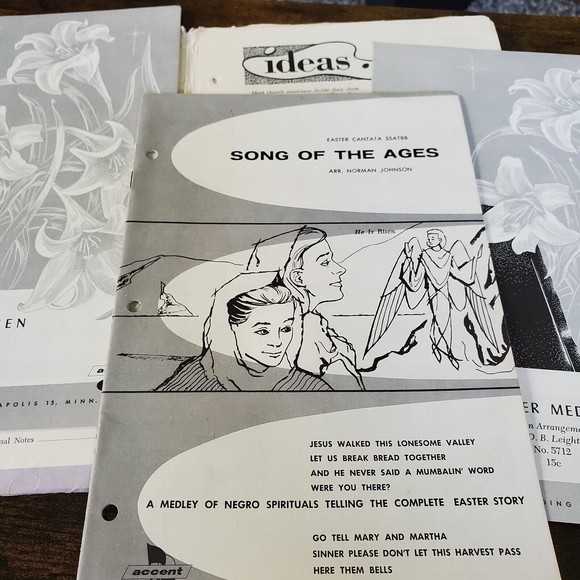 Accent Gospel Trumpet Company Church Music Library Vintage 1957 Sheet Music MN - Picture 4 of 12